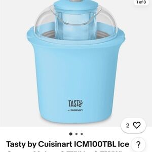 Cuisinart Tasty Ice Cream Maker in Light Blue